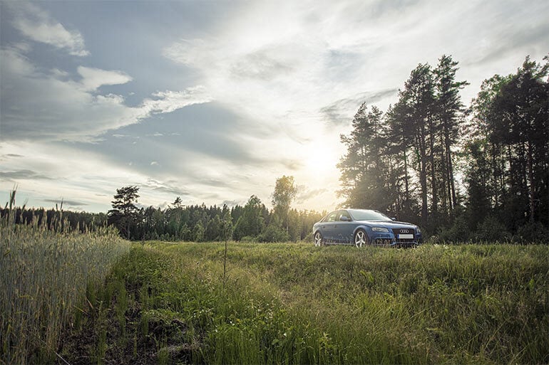blue car repair and maintenance 