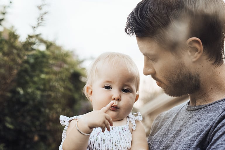 adding baby to insurance father and daughter