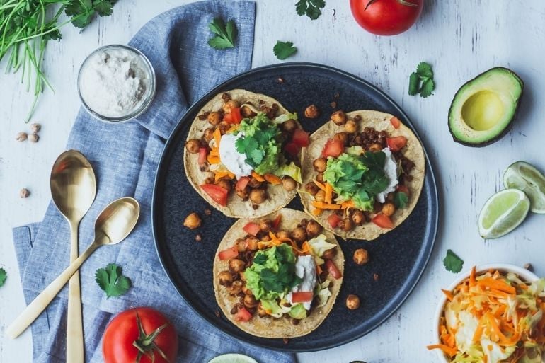 Vegetarian myths vegetable tacos 