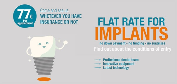Implants flat rate