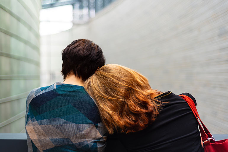 couple during emergency in spain