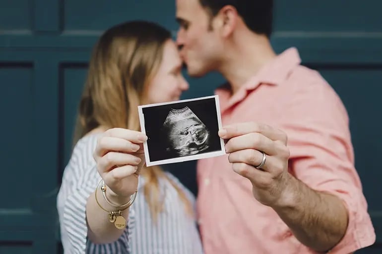 An ultrasound made possible thanks to having good maternity health insurance.