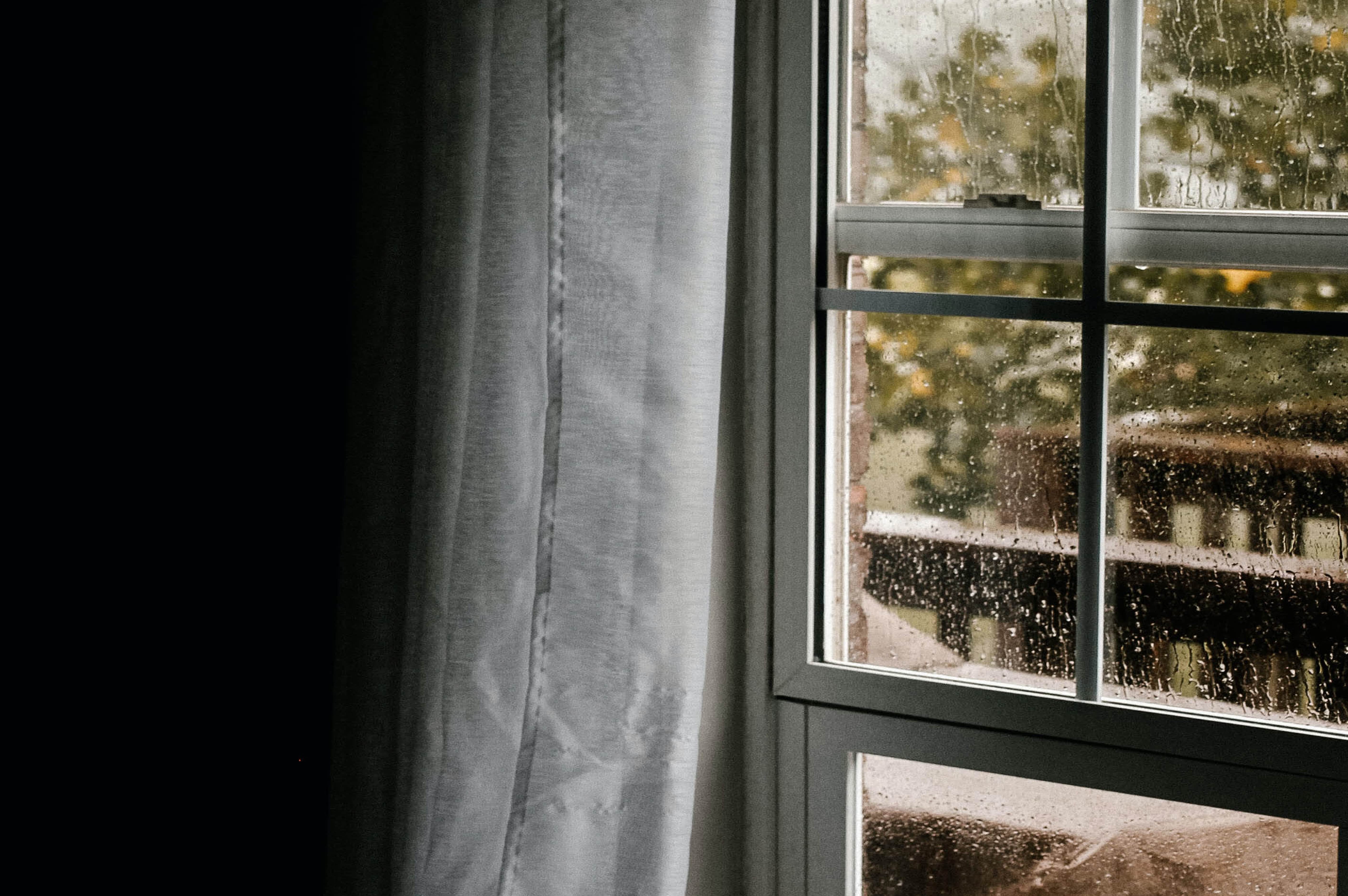 window damaged during home flood repair