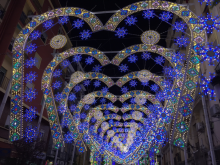 lightshow light up the night at las fallas in valencia