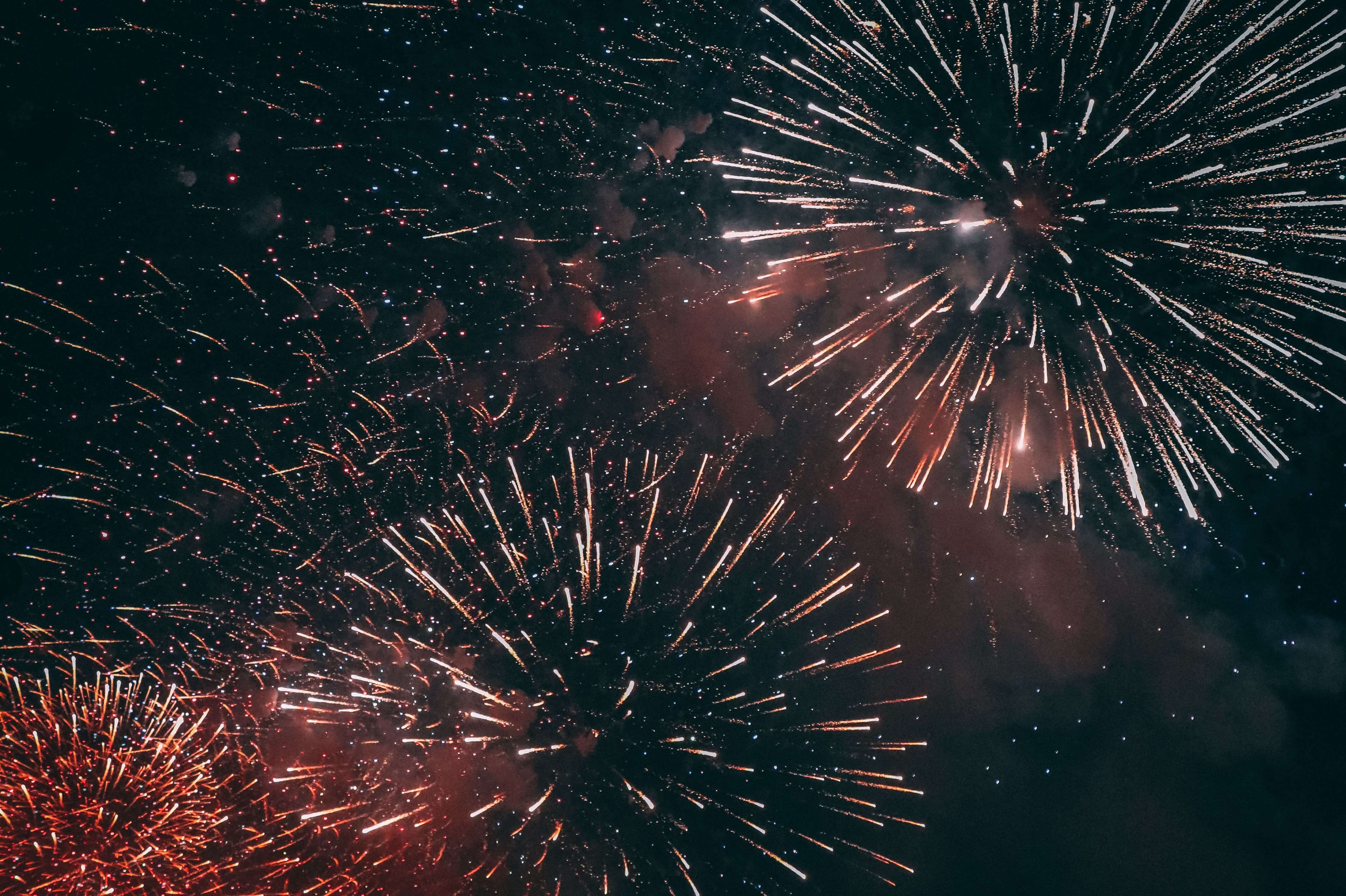 fireworks at las fallas festival